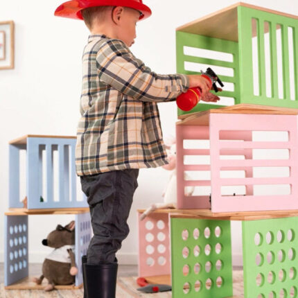 Cube de Rangement en Bois
