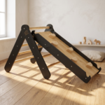 Triangle pliker noir avec sa rampe en bois haut de gamme