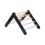 Triangle de Pickler 2en1 - avec toboggan mur d'escalade - Noir – Image 2