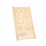 Triangle Pickler Montessori 2-en-1 - avec Toboggan et Mur d'Escalade - Bois Naturel – Image 3