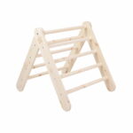 Triangle Pickler Montessori 2-en-1 - avec Toboggan et Mur d'Escalade - Bois Naturel – Image 7