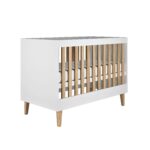 Lit bébé réglable Kubi - Blanc - 120 x 60 cm