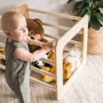 Cube d'Escalade avec Barres pour Tout-Petits - Rangements Jouets