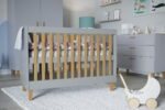 Lit bébé réglable Kubi- Gris- 120 x 60 cm – Image 3