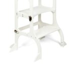 Tour d'Apprentissage Montessori - Convertible 2-en-1 - Blanc- avec Extra support pieds – Image 9