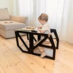 Tour d'observation Modulable 3-en-1 - Chaise haute - Table et Banc – Image 5