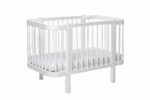 Lit Bébé Évolutif ELIN - avec matelas - Blanc – Image 3